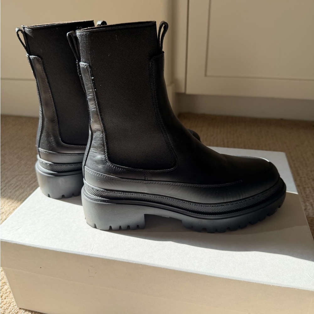 Arket Black Combat Boots